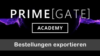 Bestellungen exportieren