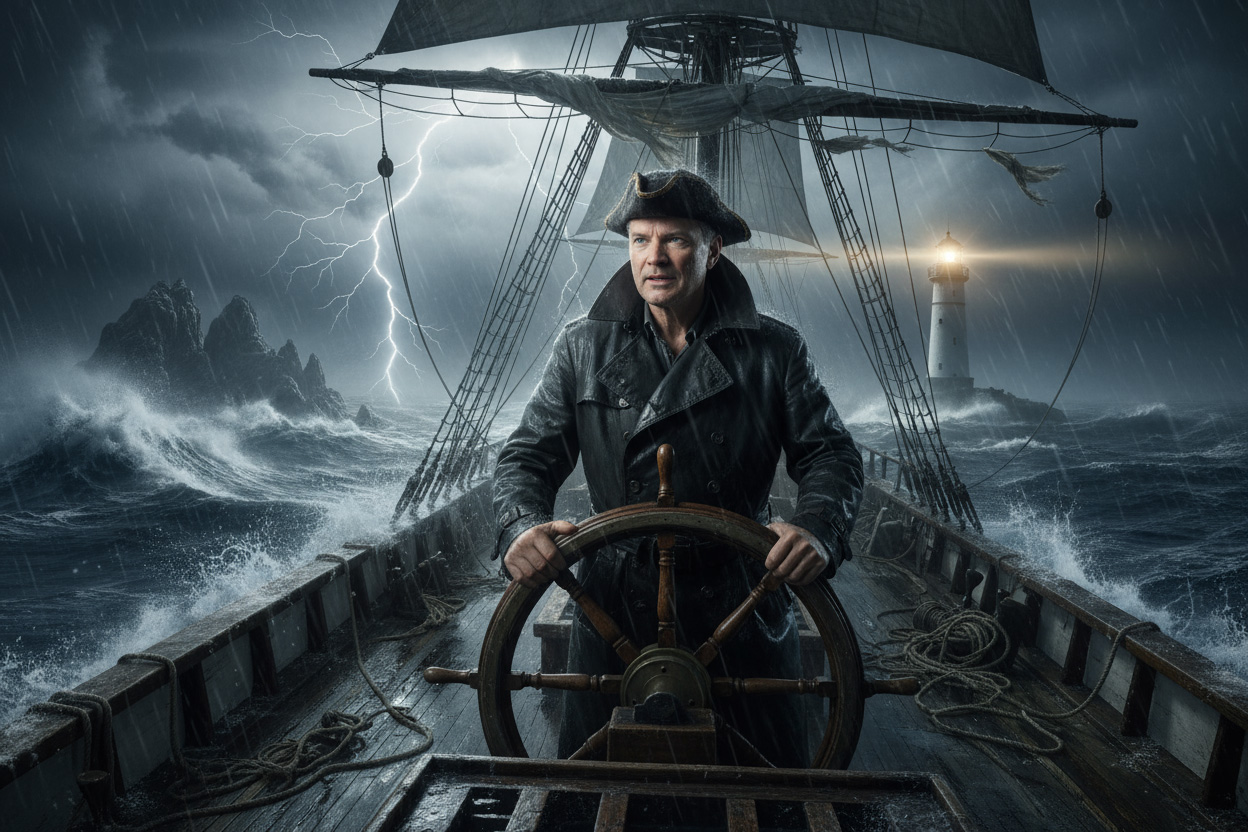 Kapitaen in unsicherem Gewaessern