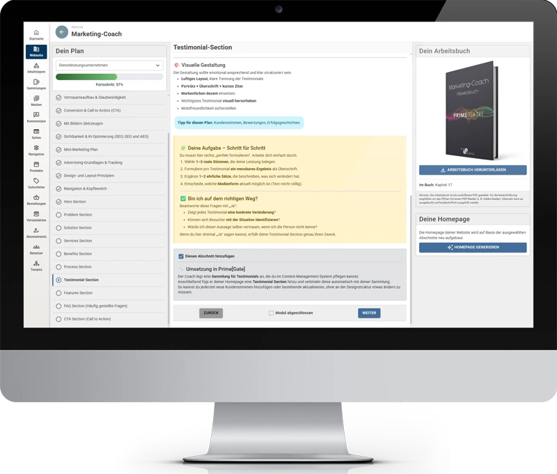 Marketing-Coach Screenshot Prime[Gate]