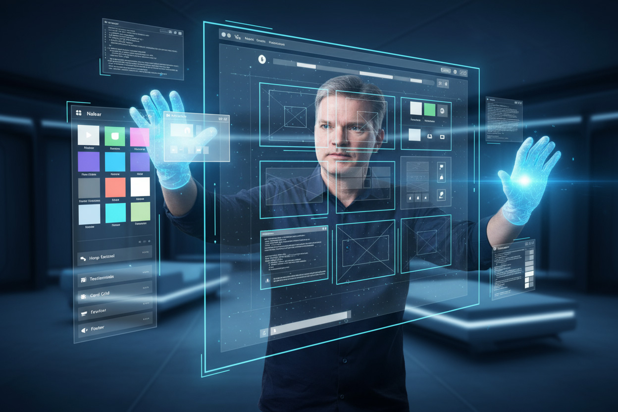 website builder minority report banner